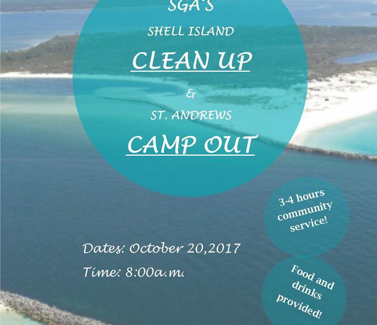 Student Government Sponsors A Shell Island Camp Out