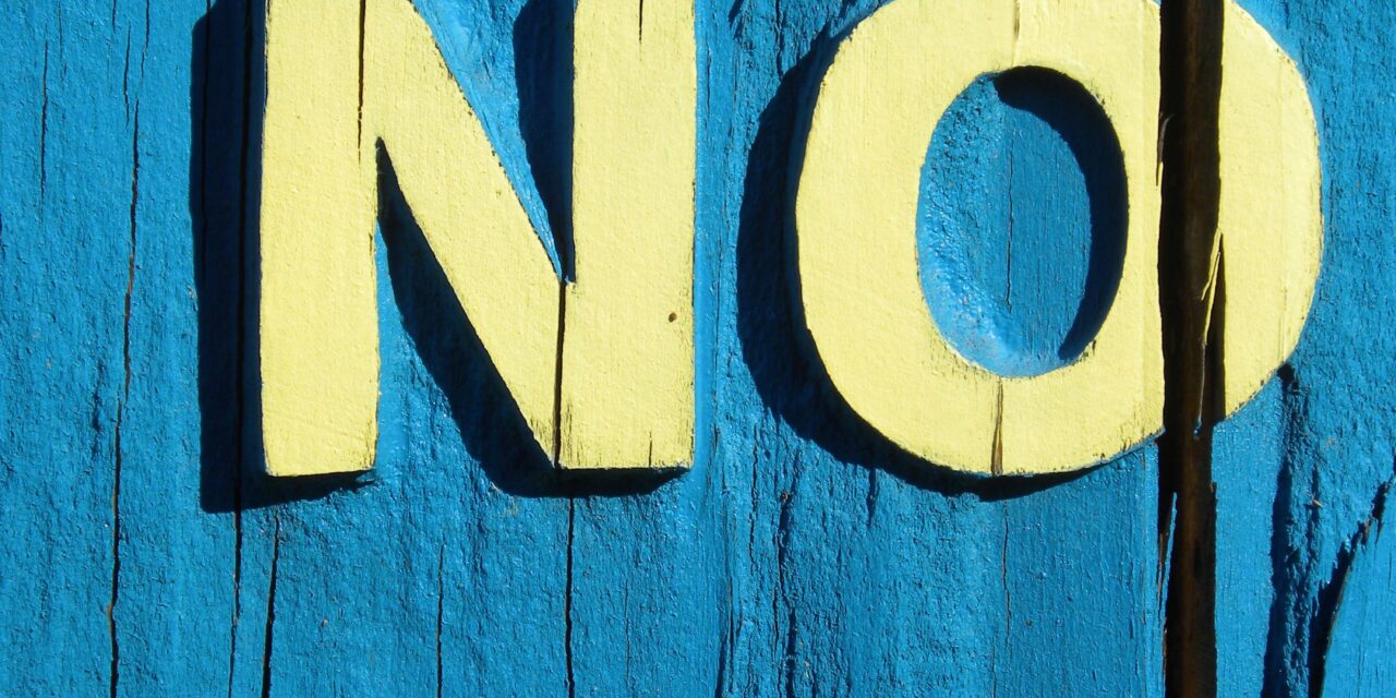 When “No” means “No.” and “Yes” means “No.”