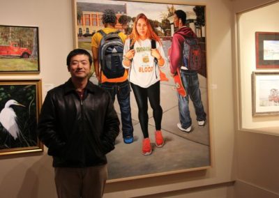 The talent behind the masterpieces. GCSC Art Gallery shines light on: Campus Life – Painting by Nan Liu.
