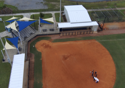 softball team on field