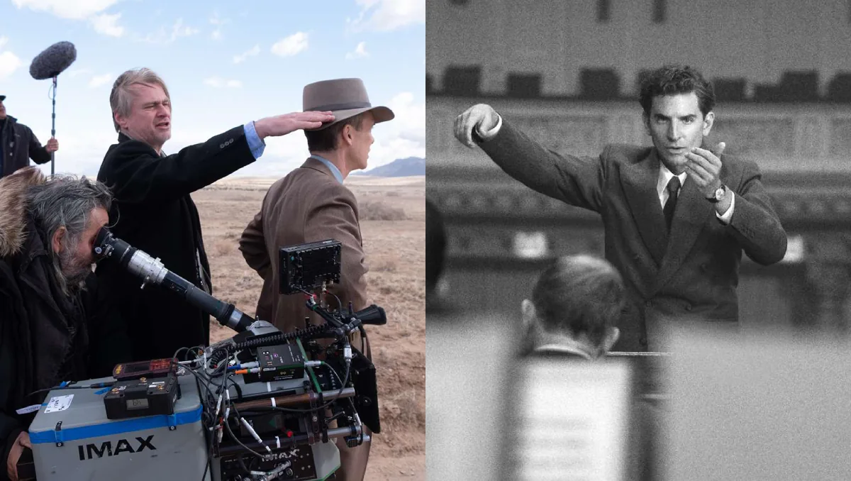 Christopher Nolen filming Oppenheimer (2023)