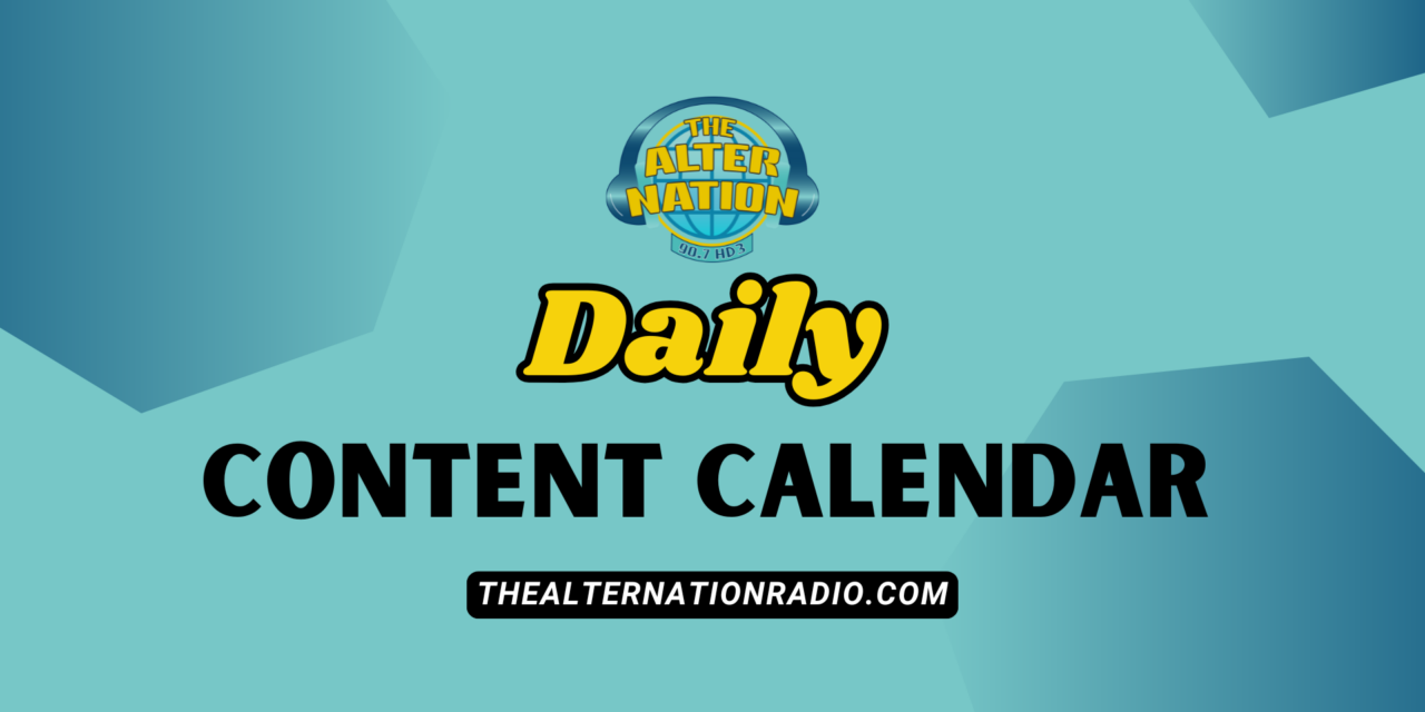 The AlterNation Launches New Daily Content Calendar