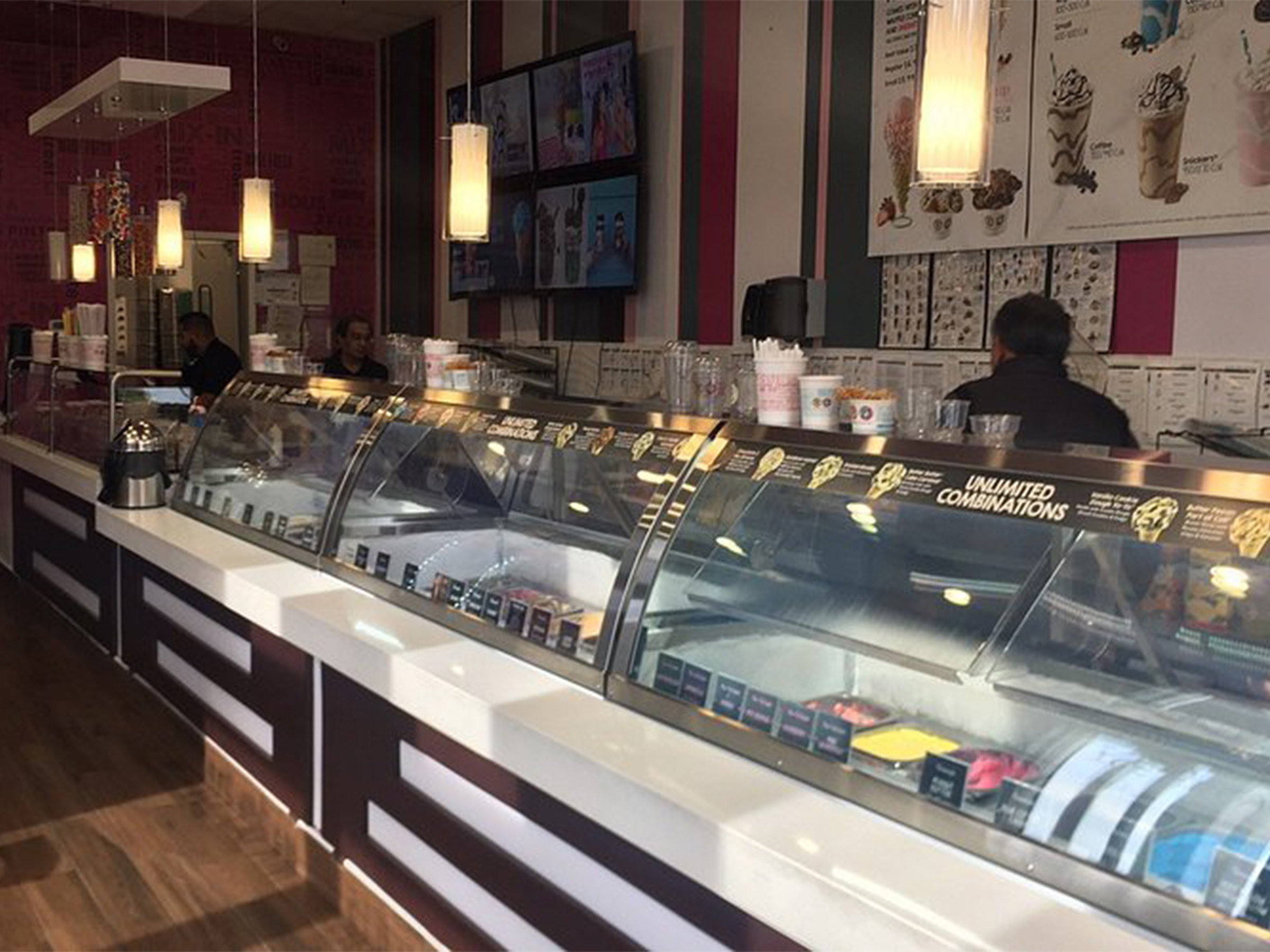 An Image of Marble Slab Creamery's ice cream bar