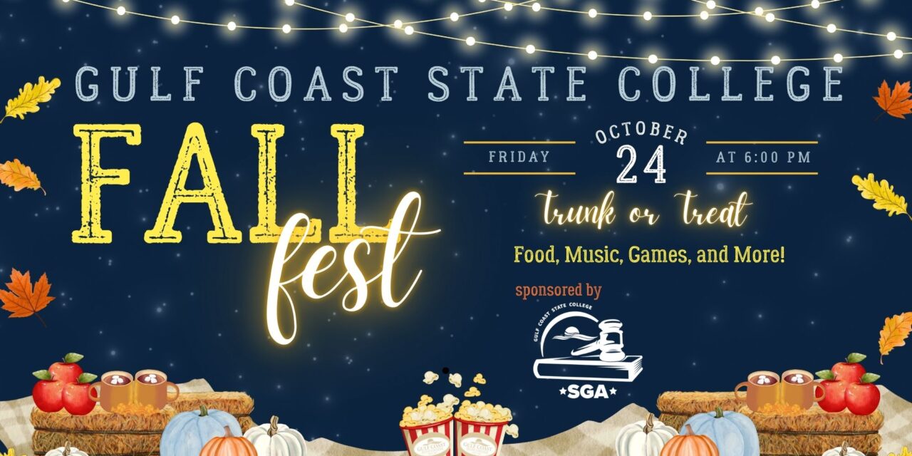 Gulf Coast State College SGA Hosting Annual Fall Festival for Community