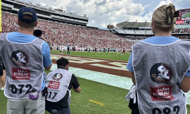 Behind the Lens: Digital Media Students Experience FSU Game Day on the Sidelines