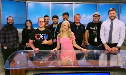 The Center for Student Media tours WJHG News Channel 7