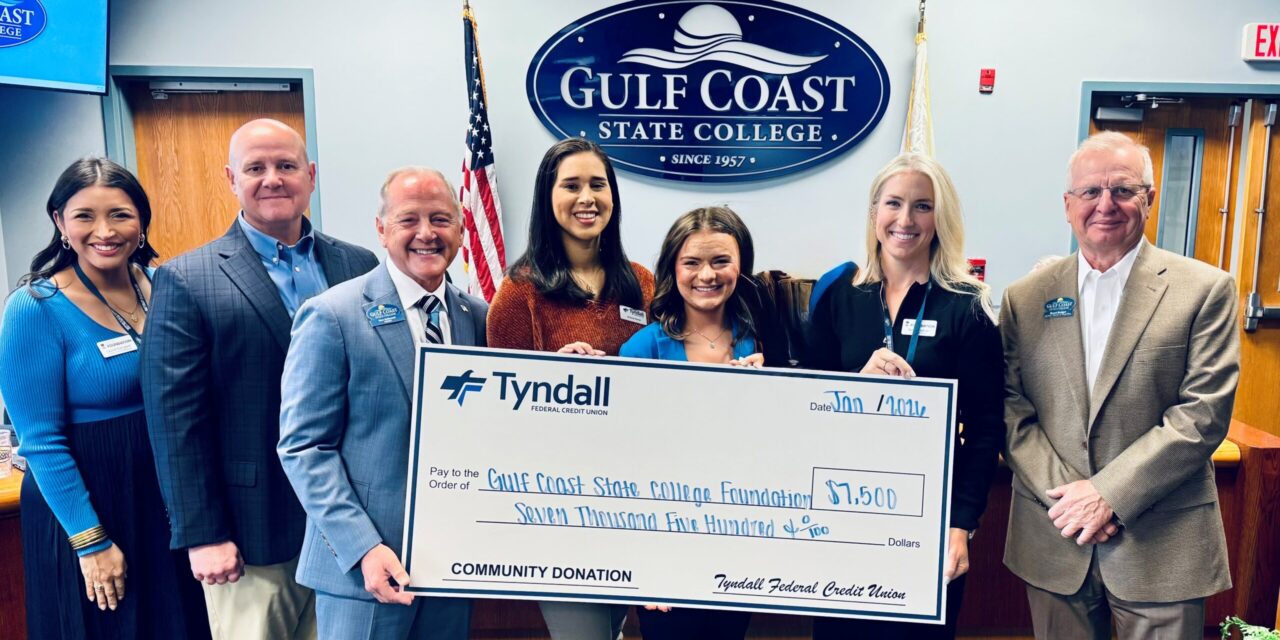 GCSC Foundation Receives $7,500 Grant from Tyndall Federal Credit Union to Support the Gulf Coast Guarantee