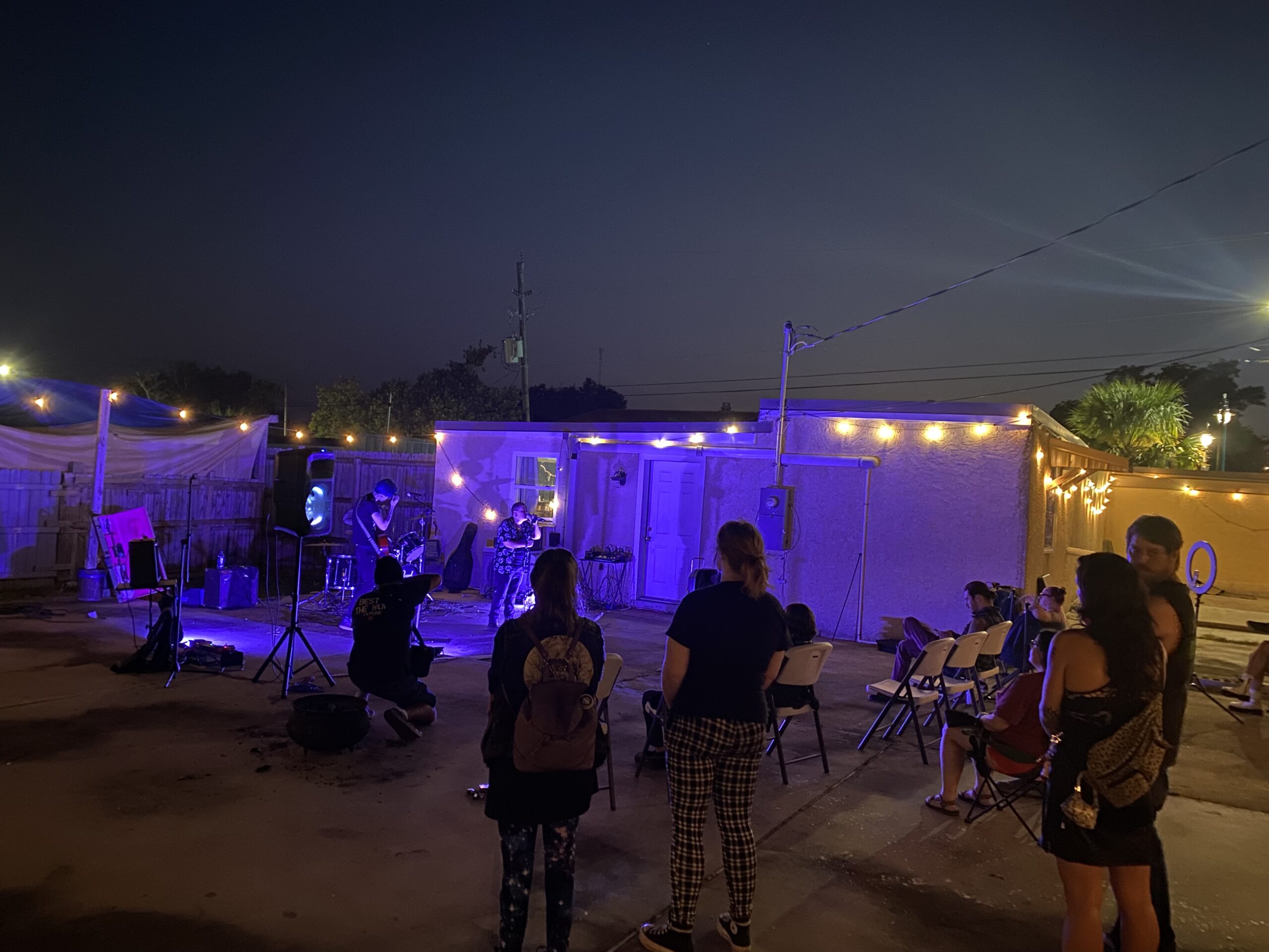 Back Patio of Folklore hosts a music event